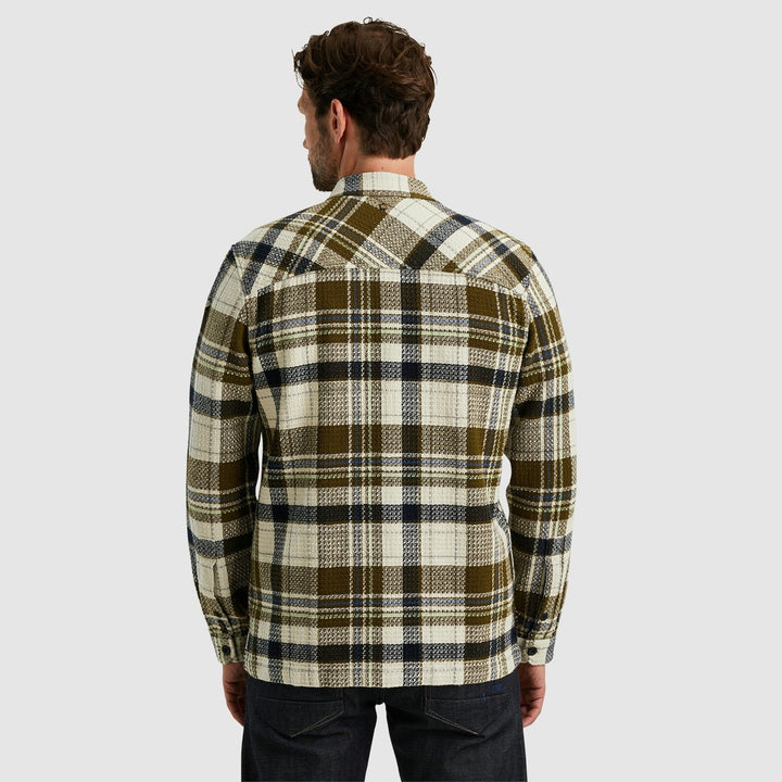 Long Sleeve Shirt Dobby Mattweave - Ecru Dessin