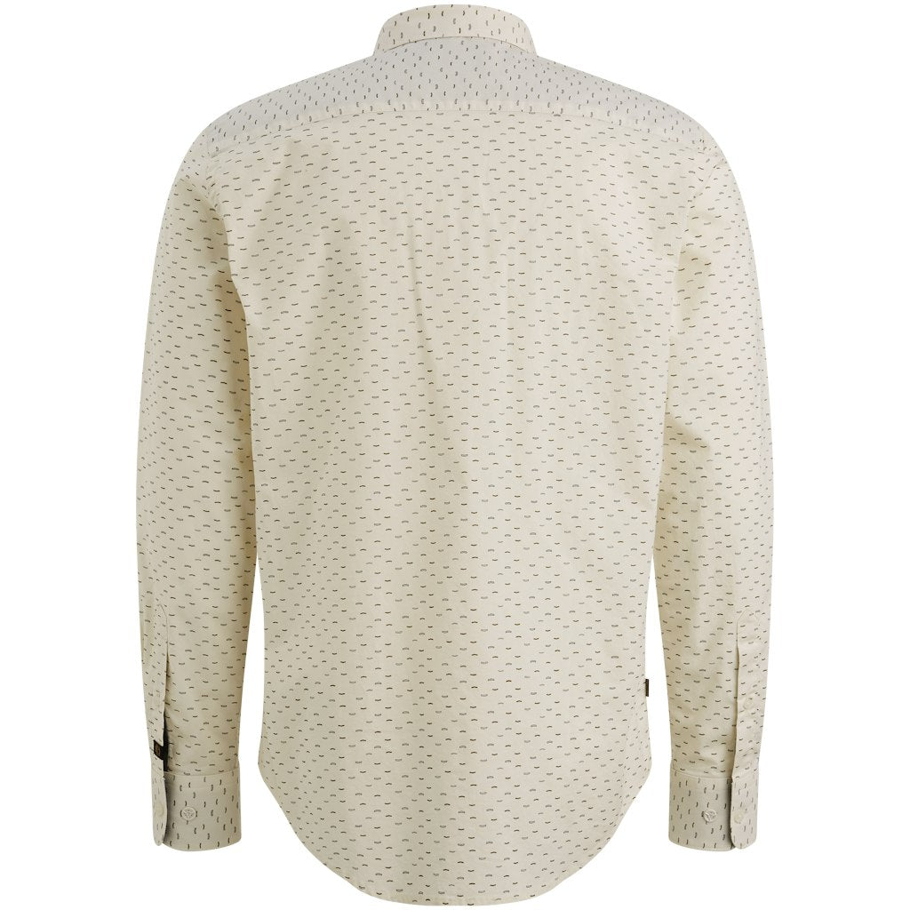 Long Sleeve Shirt Allover Print On - Ecru Dessin