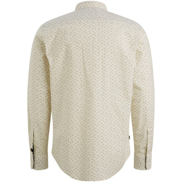 Long Sleeve Shirt Allover Print On - Ecru Dessin