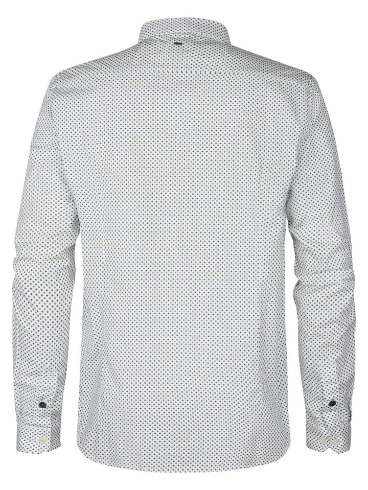 Men Shirt Long Sleeve Aop - Wit Dessin