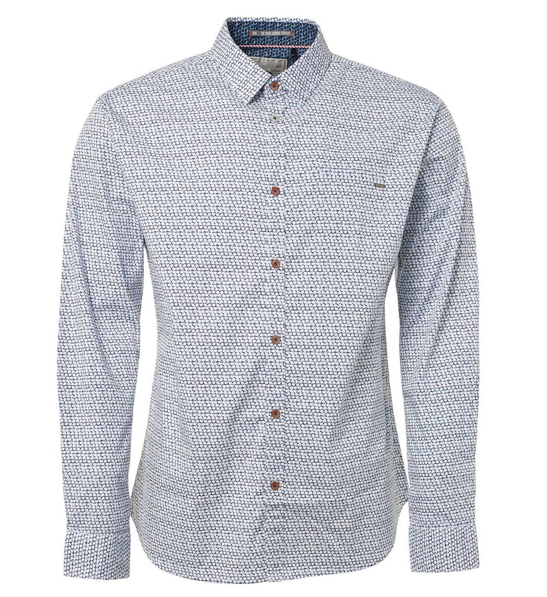 Long Sleeve Shirt Print On Poplin - Wit Dessin