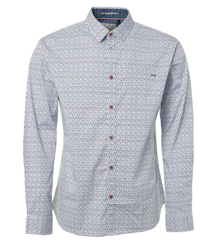 Long Sleeve Shirt Print On Poplin - Wit Dessin