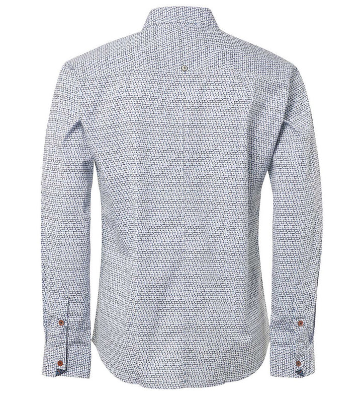 Long Sleeve Shirt Print On Poplin - Wit Dessin