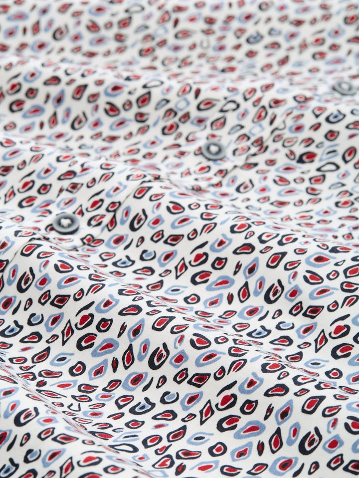 Aop Shirt L/s - Wit Dessin