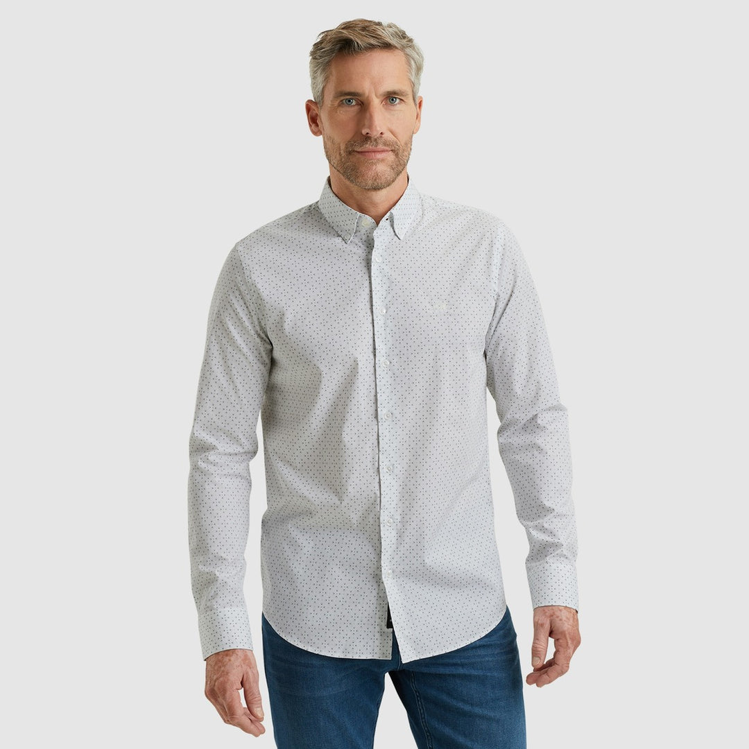 Long Sleeve Shirt Print On Poplin - Wit Dessin