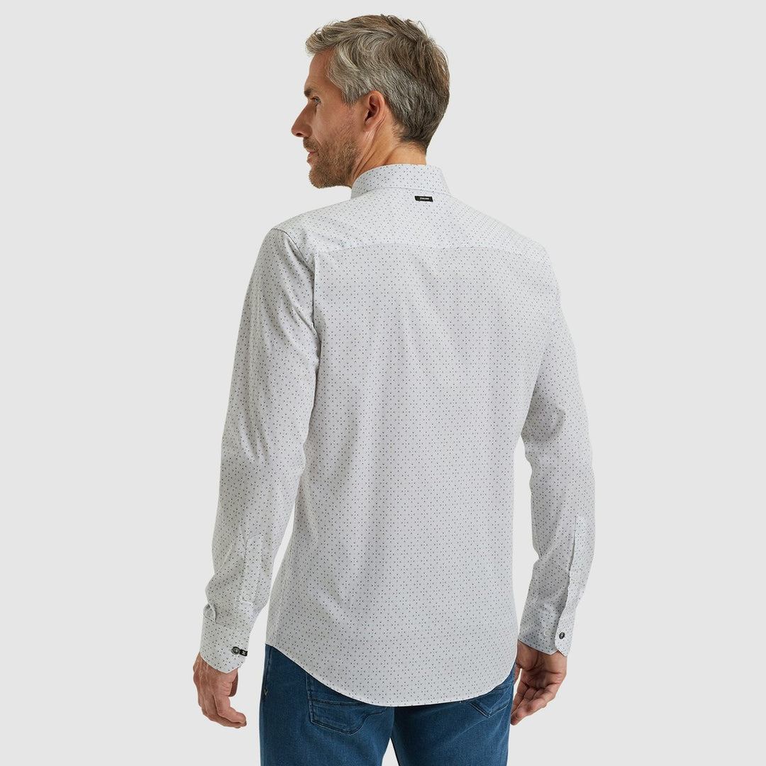 Long Sleeve Shirt Print On Poplin - Wit Dessin