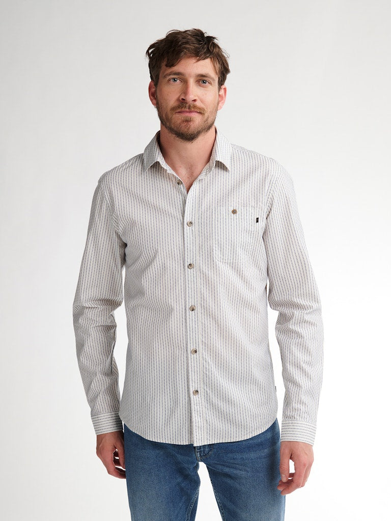 Men Shirt Long Sleeve Aop - Geel