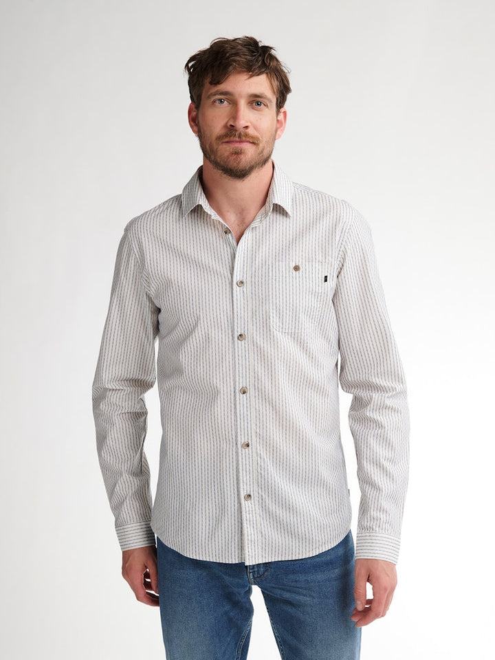 Men Shirt Long Sleeve Aop - Geel