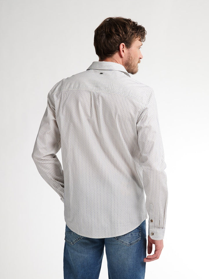 Men Shirt Long Sleeve Aop - Geel