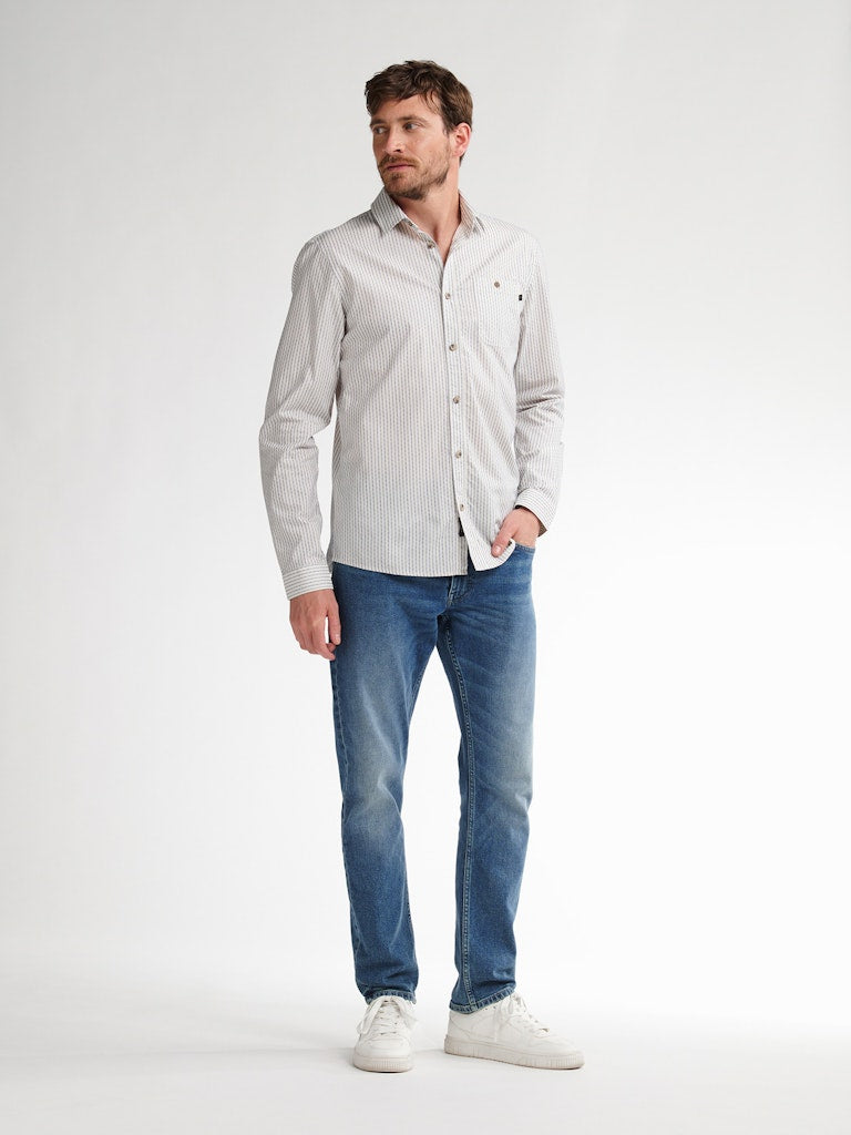 Men Shirt Long Sleeve Aop - Geel