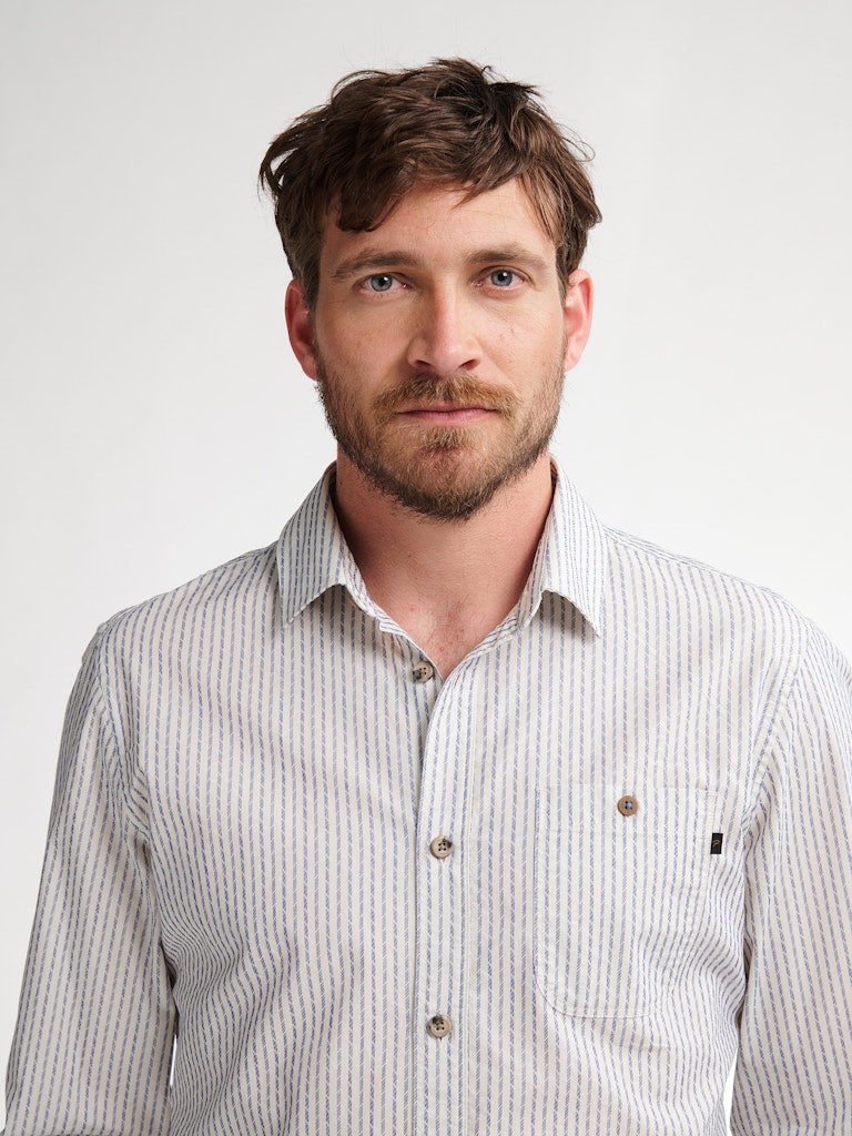 Men Shirt Long Sleeve Aop - Geel