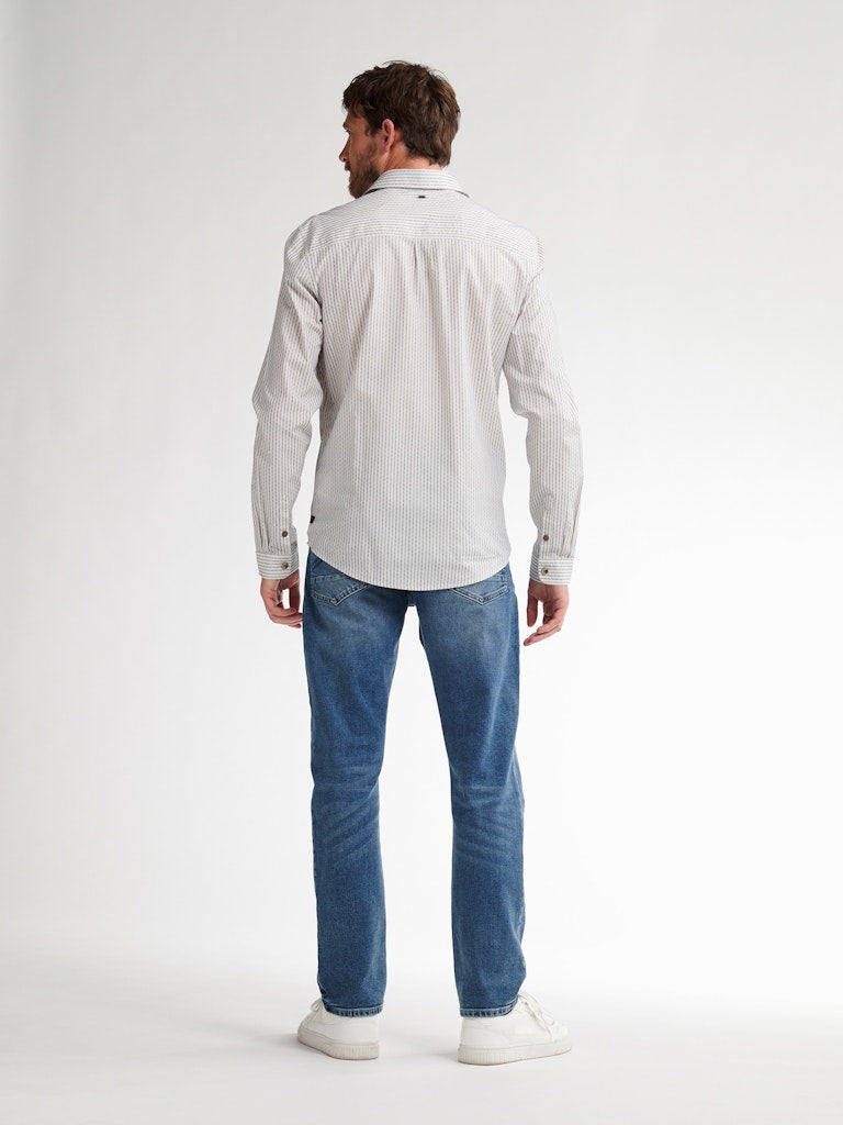 Men Shirt Long Sleeve Aop - Geel