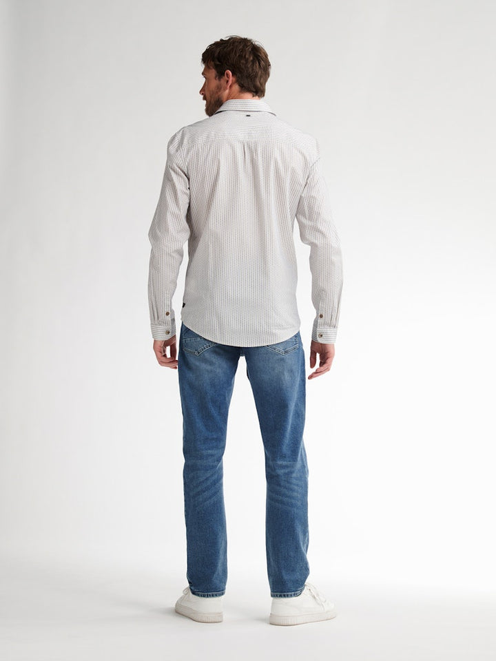 Men Shirt Long Sleeve Aop - Geel