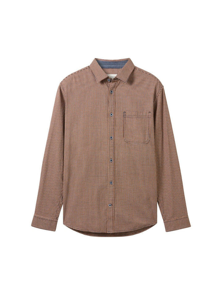 Structed Shirt - Oranje Dessin