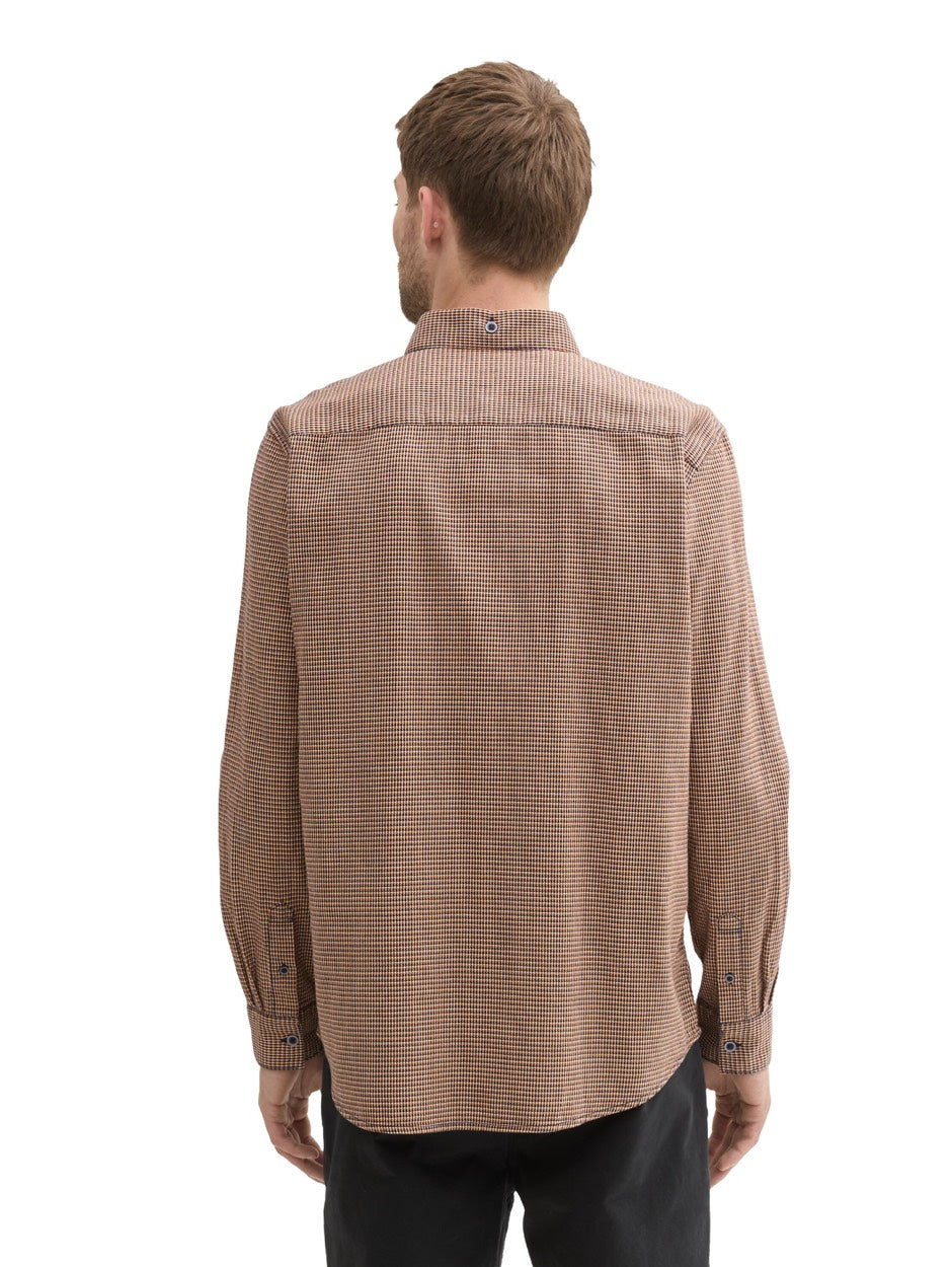 Structed Shirt - Oranje Dessin