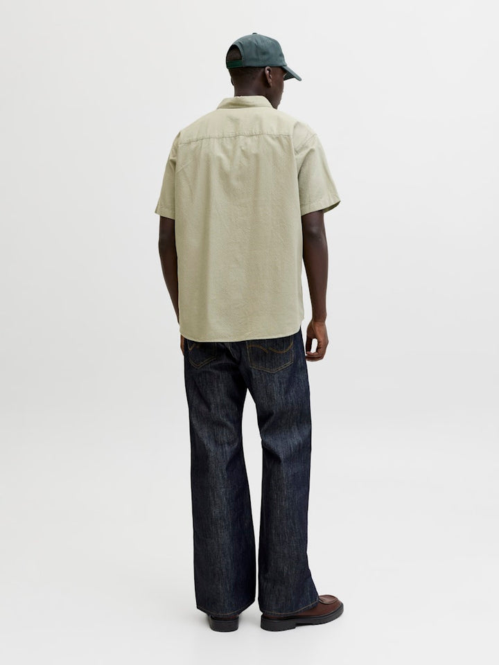Jornantucket Dobby Shirt Ss - Olijf