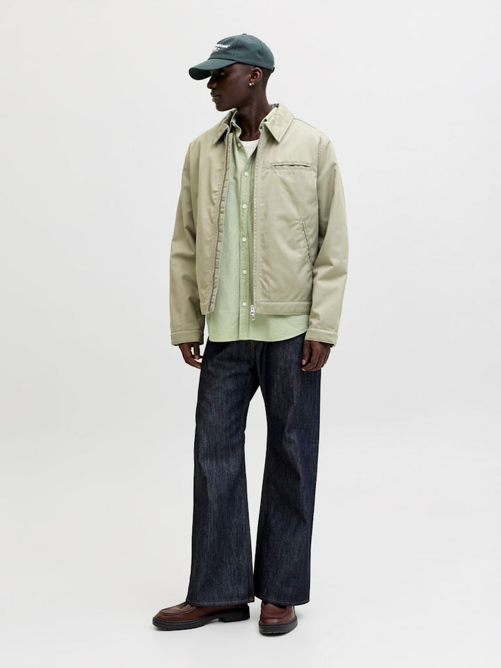 Jornantucket Dobby Shirt Ss - Olijf