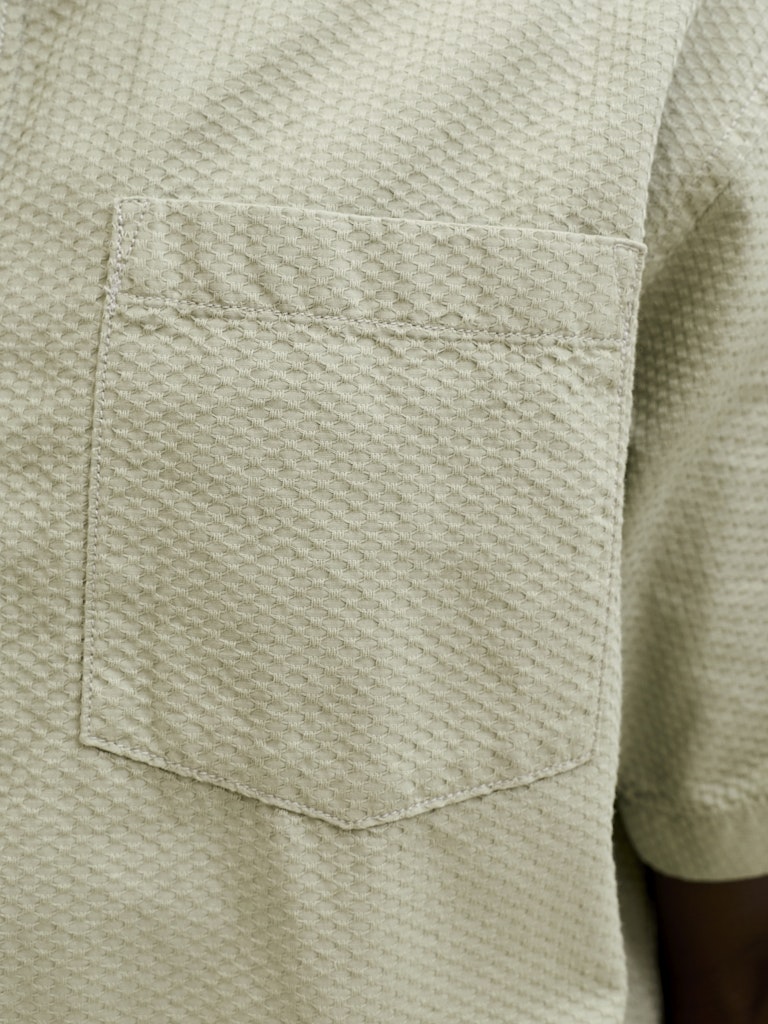 Jornantucket Dobby Shirt Ss - Olijf