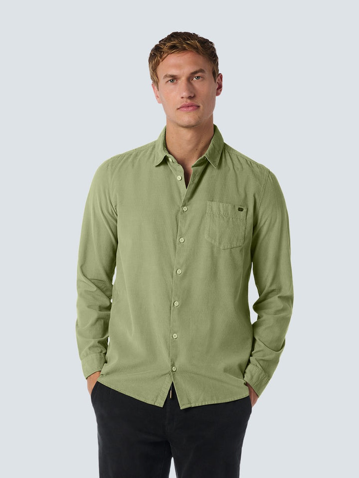 Shirt Corduroy Solid - Olijf