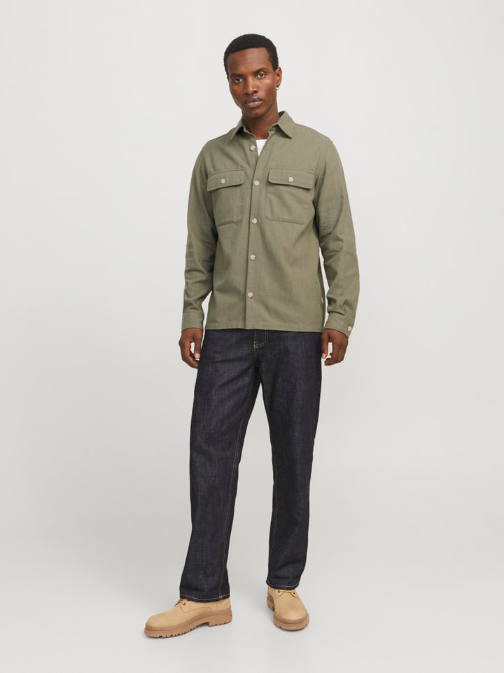 Jprccraymond Spring Solid Overshirt - Army