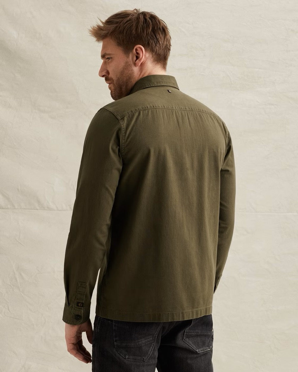 Long Sleeve Shirt Fine Dobby - Army