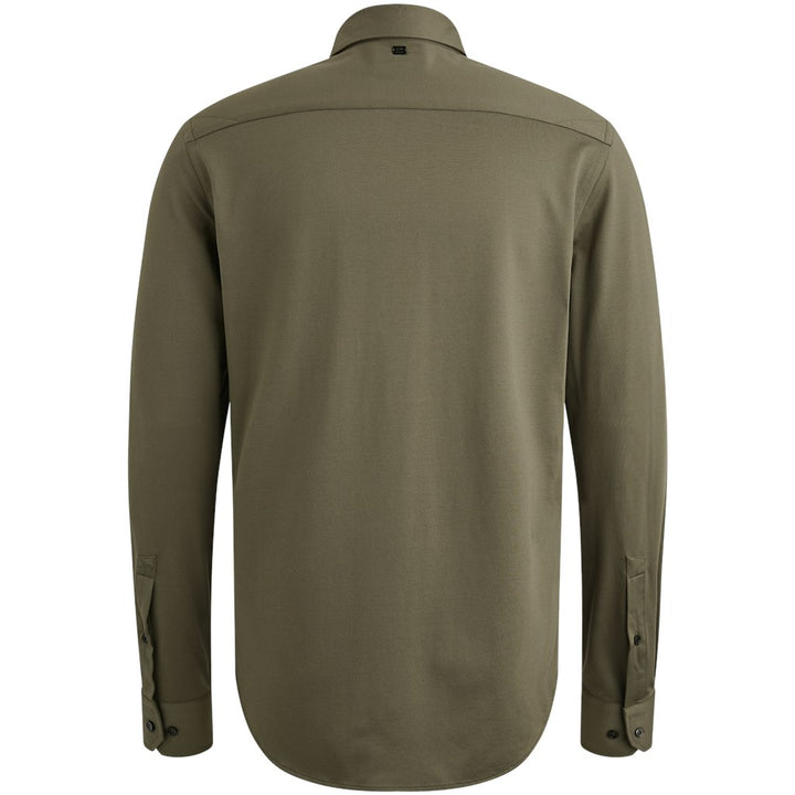 Long Sleeve Shirt Versatile Oxford - Donkergroen