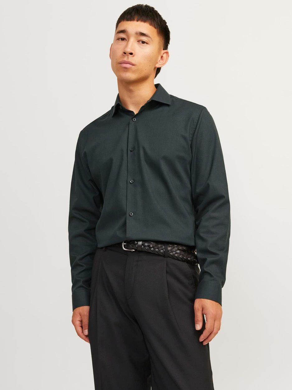 Jprblaparker Shirt L/s Noos - Donkergroen