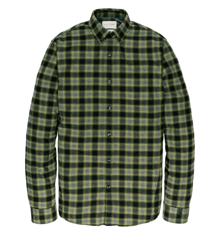 Jprblunorris Flannel Ls Shirt Bf Ln - Groen Dessin