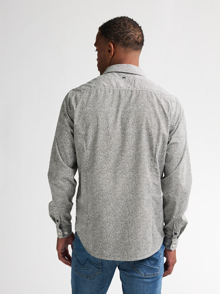 Men Shirt Long Sleeve Aop - Groen Dessin