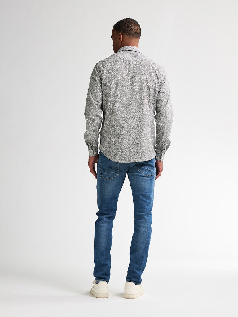Men Shirt Long Sleeve Aop - Groen Dessin