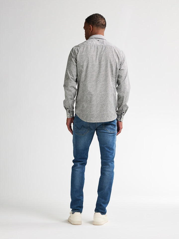 Men Shirt Long Sleeve Aop - Groen Dessin