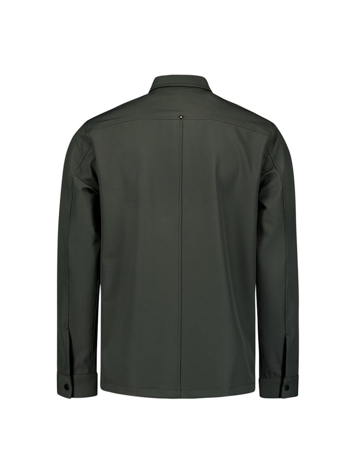 Overshirt Full Zipper Stretch Sedoc - Groen Dessin