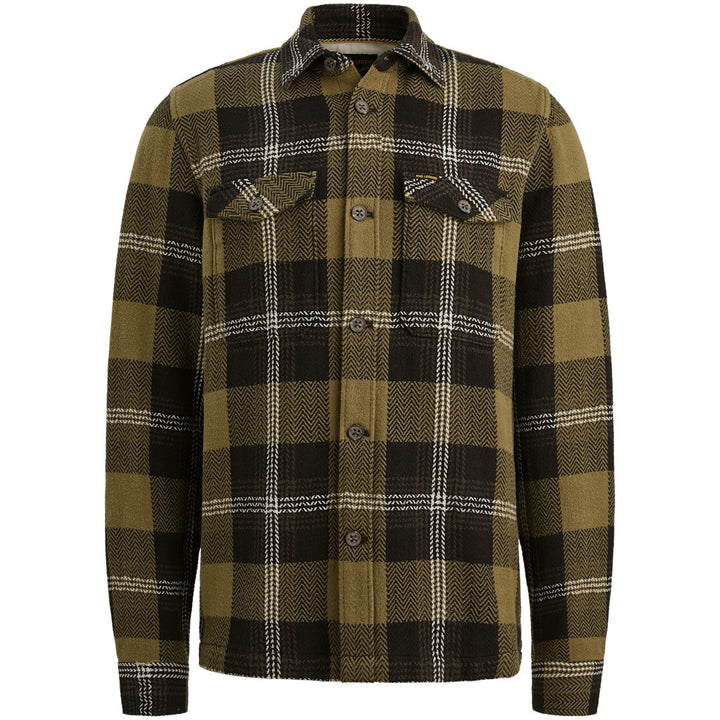 Long Sleeve Shirt Yarn Dye Check - Groen Dessin