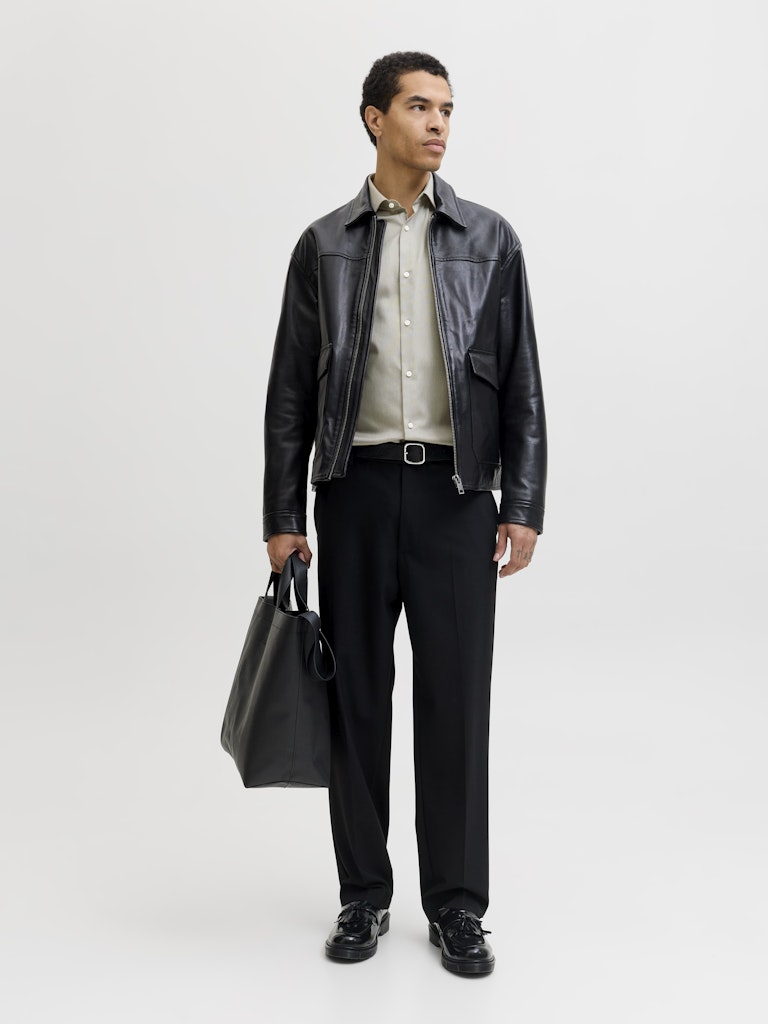 Jprblaparker Shirt L/s Noos - Groen Dessin