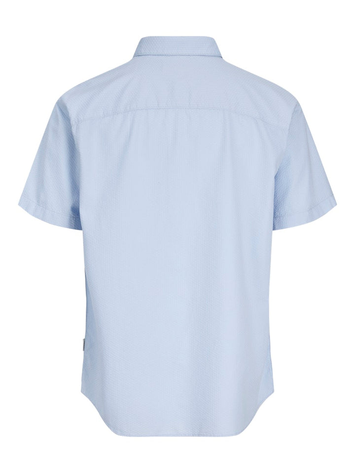 Jornantucket Dobby Shirt Ss - Lichtblauw