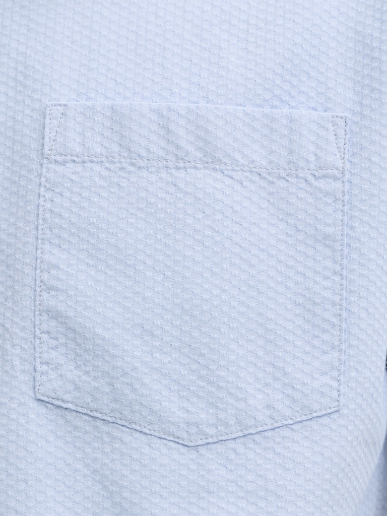 Jornantucket Dobby Shirt Ss - Lichtblauw