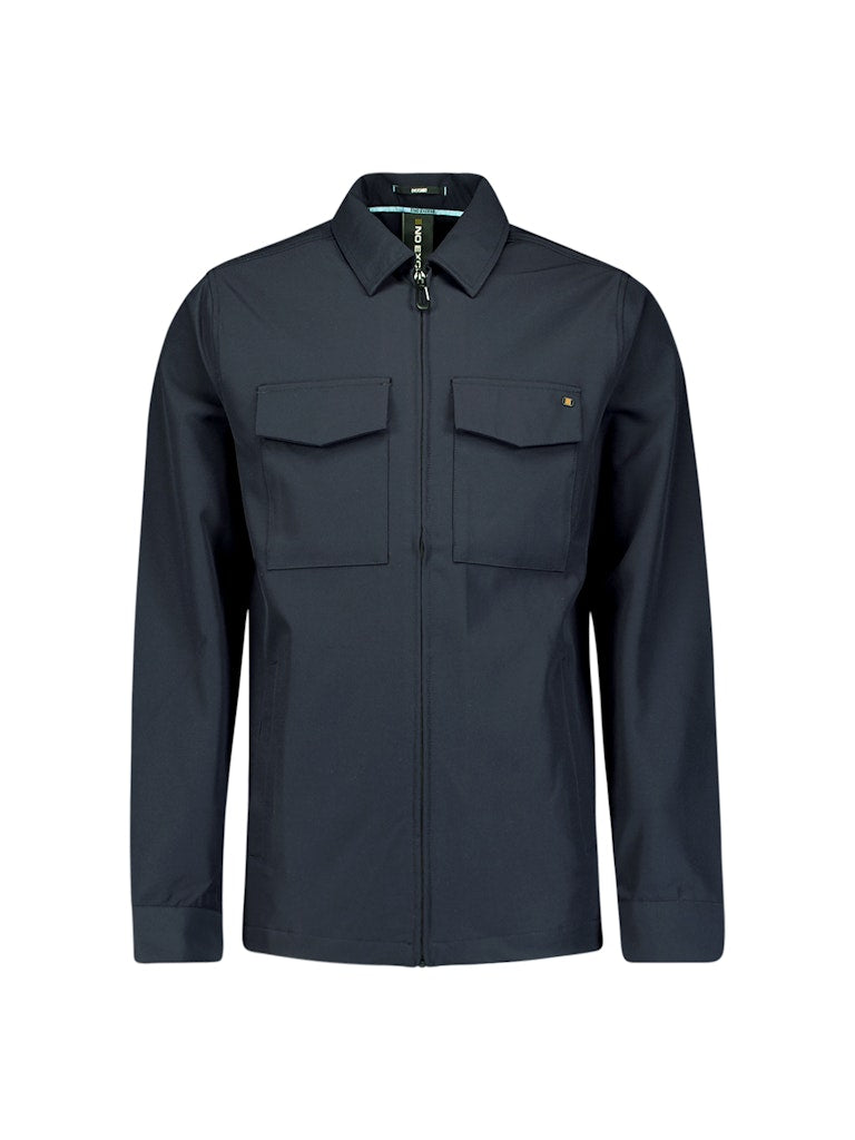 Overshirt Full Zipper Stretch Sedoc - Lichtblauw