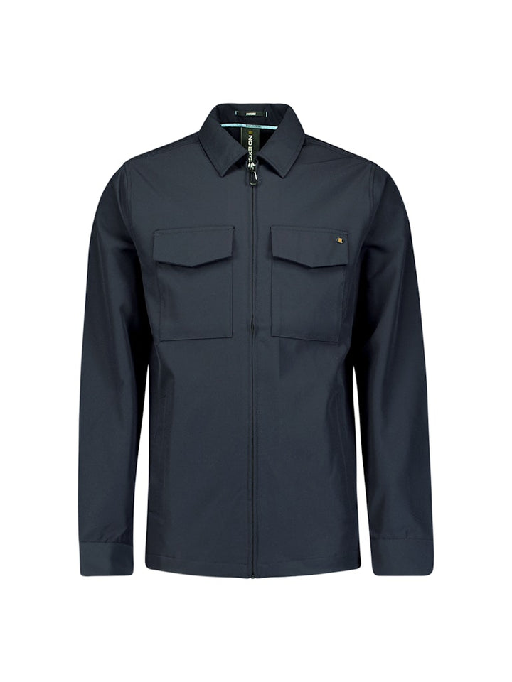 Overshirt Full Zipper Stretch Sedoc - Lichtblauw