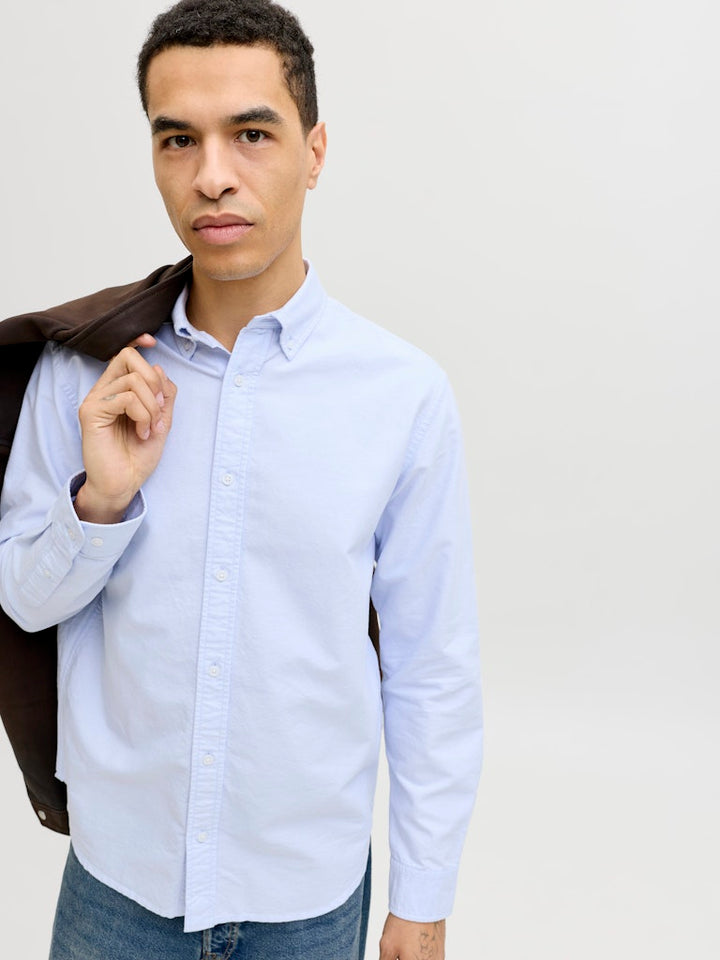 Jprbluharvey Oxford L/s Shirt Sn - Lichtblauw