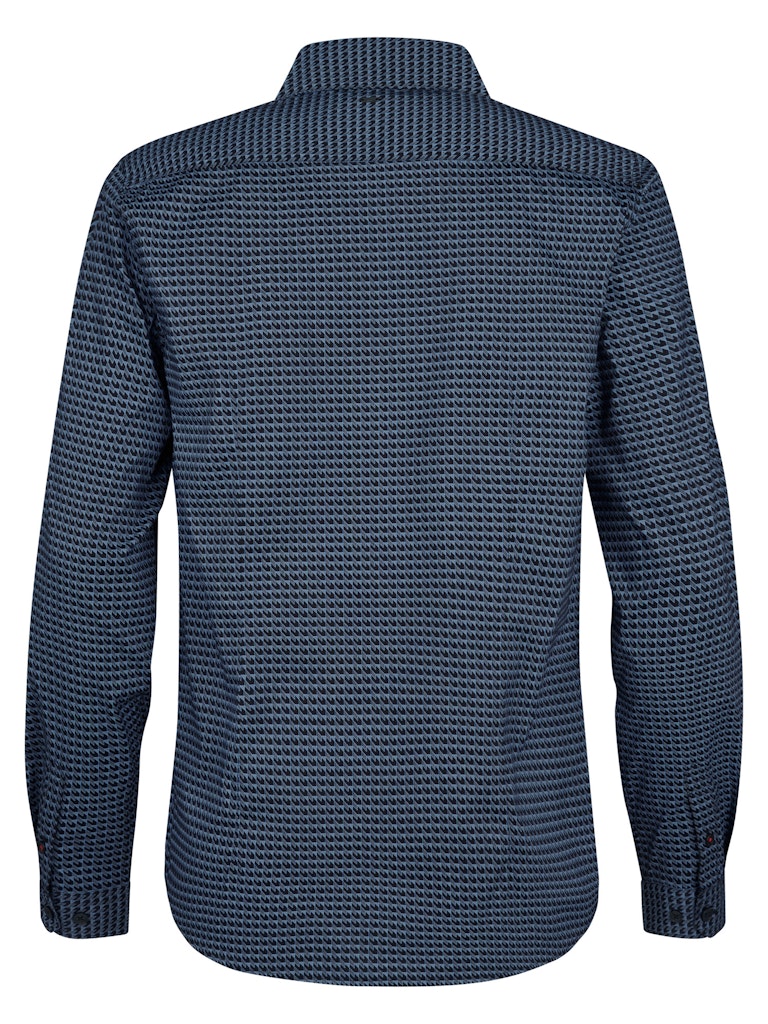 Men Shirt Long Sleeve Aop - Lichtblauw