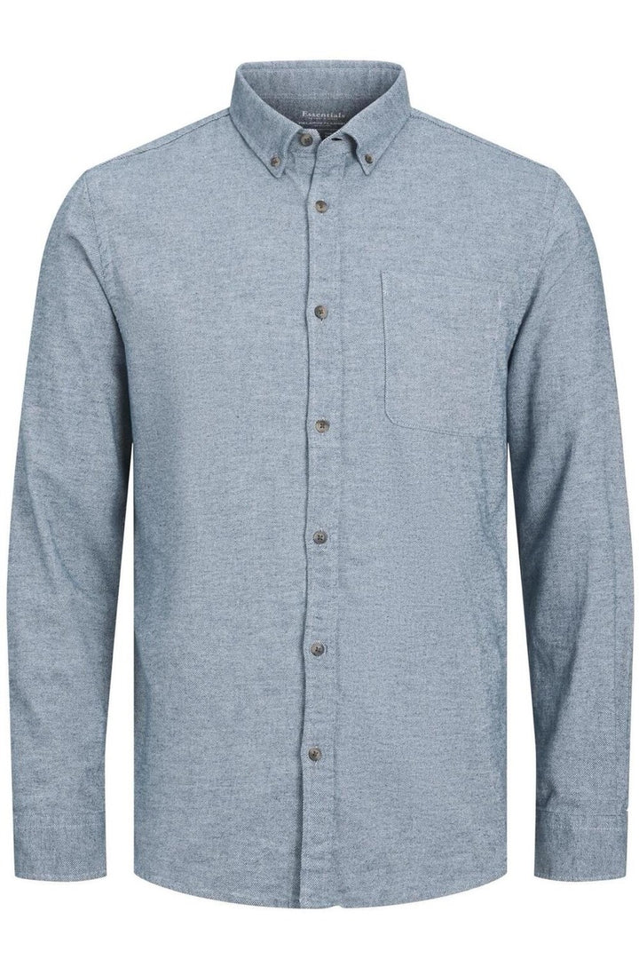 Jjeclassic Melange Shirt Ls Sn - Blue Denim