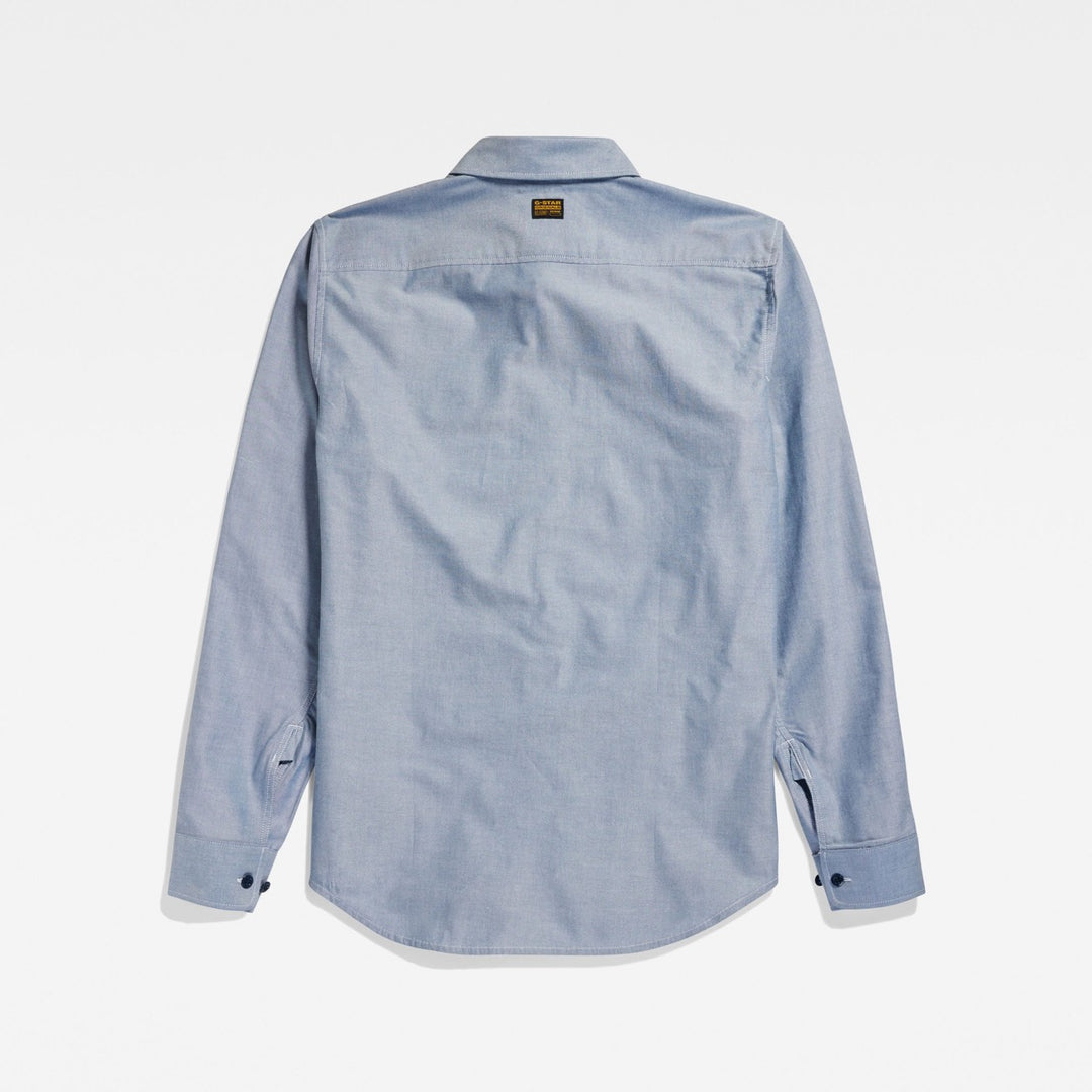 Marine Slim Shirt Ls - Blue Denim