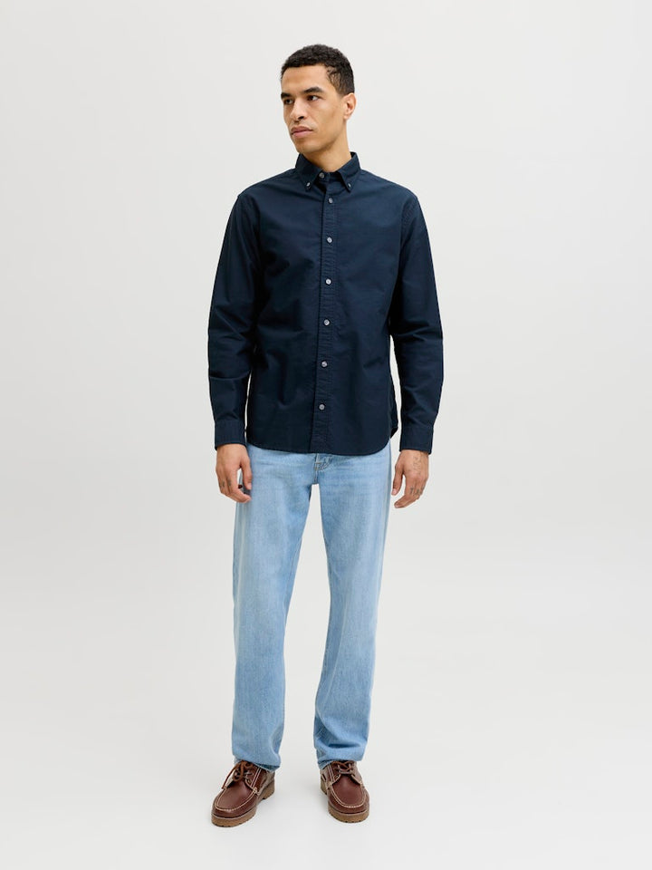 Jprbluharvey Oxford L/s Shirt Sn - Navy