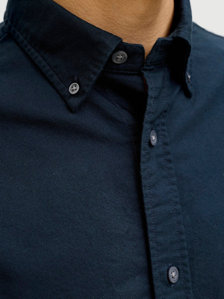 Jprbluharvey Oxford L/s Shirt Sn - Navy