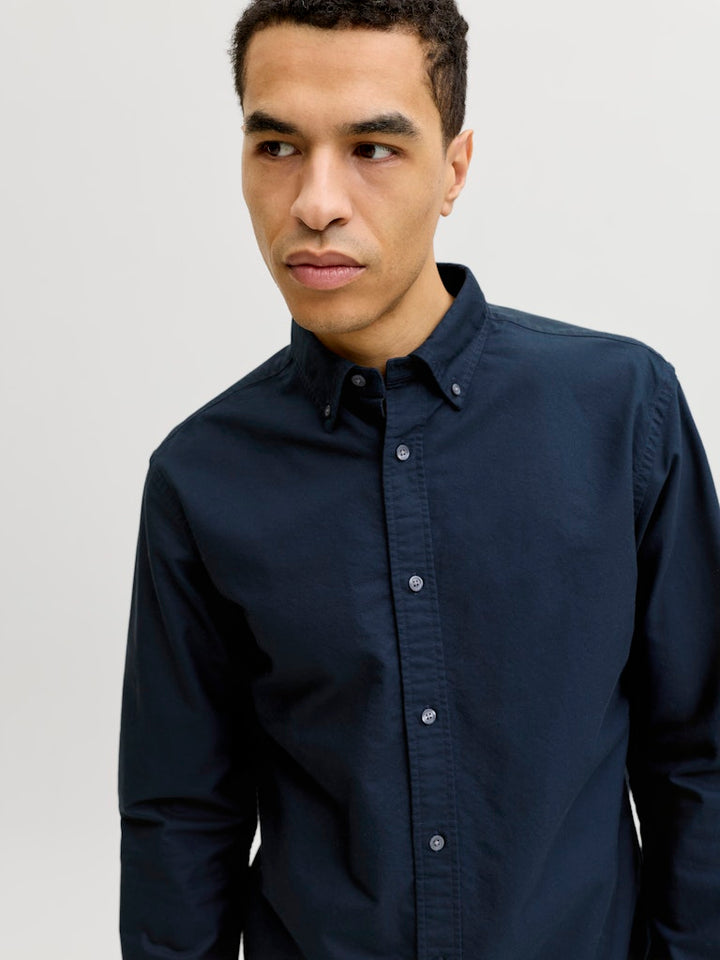 Jprbluharvey Oxford L/s Shirt Sn - Navy