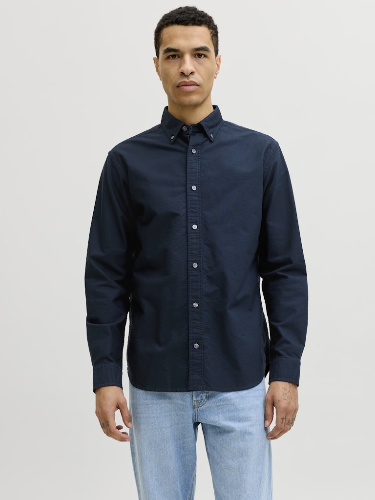 Jprbluharvey Oxford L/s Shirt Sn - Navy