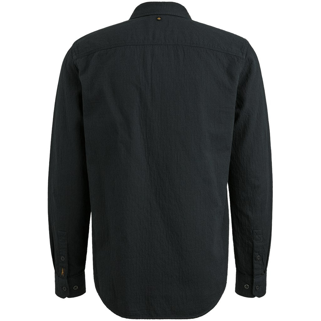 Long Sleeve Shirt Quilt Poplin - Navy