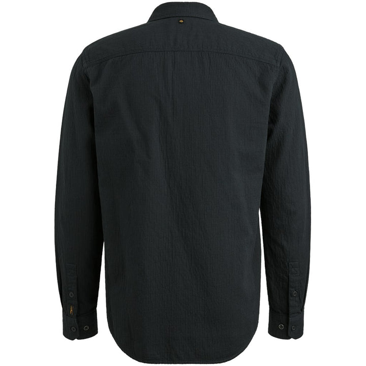 Long Sleeve Shirt Quilt Poplin - Navy