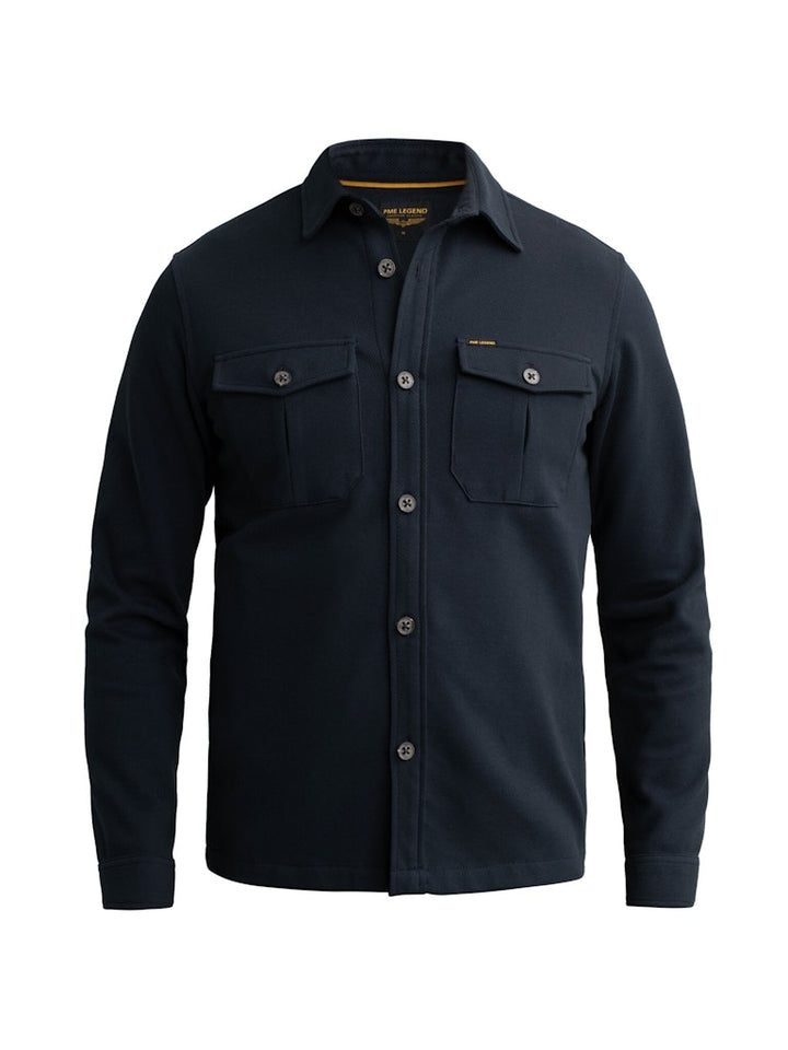 Long Sleeve Shirt Comfort Heavy Tw - Navy