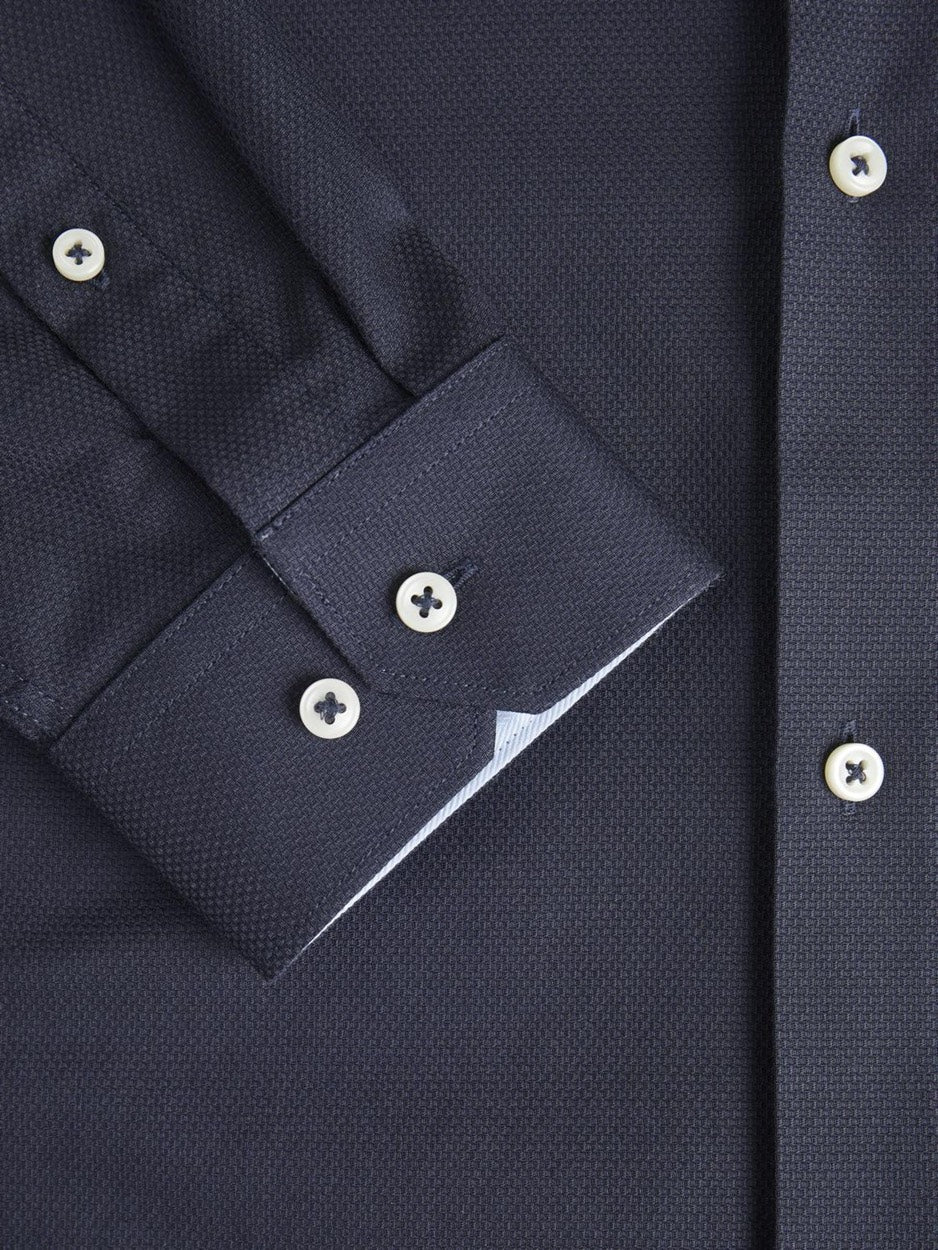 Jprblaparker Detail L/s Shirt Sn - Navy